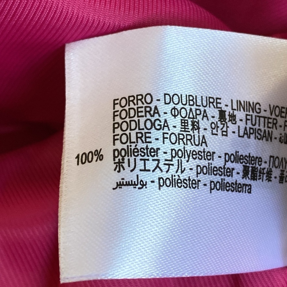 NWT. Zara Fuchsia Viscose Blend Textured Fitted Blazer. Size S. - Picture 12 of 13